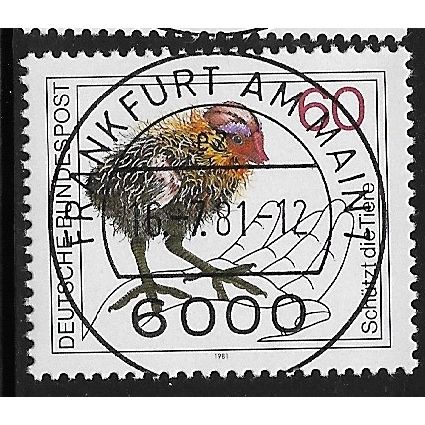 1981 Michel 1102 - first day cancel - BIRD