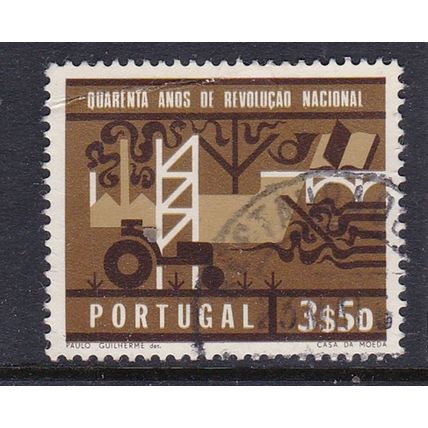 PORTUGAL 1966 40th ANNIV REVOLUTION3.50e VALUE USED SG1290