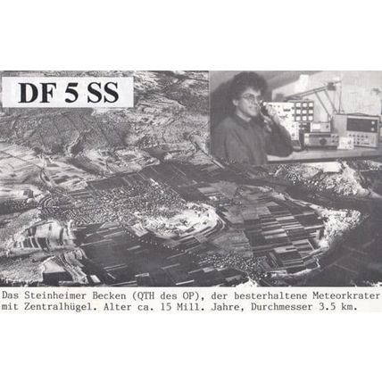 Steinheim German Amateur Radio Station QXL Postcard
