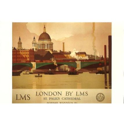 Advertising LMS LONDON Postcard (Mayfair BB 778)