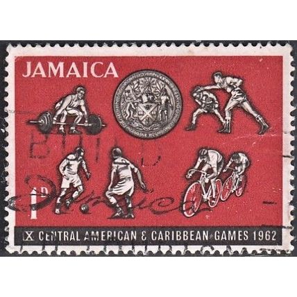 JAMAICA, 1962 1d Caribbean Games, SG 197 (Scott #197), used