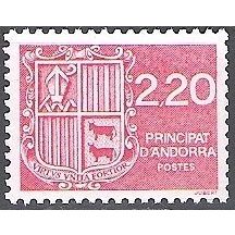 Andorre Français 1988 Michel 387 Neuf ** Cote (2008) 1.30 € Blason d'Andorre