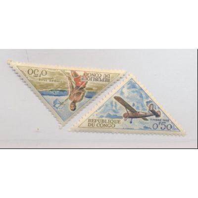 Congo (People's Republic) Stamps Scott #J34 & J40, Mint Never Hinged