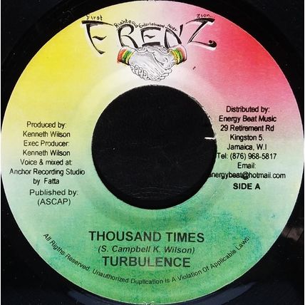 Turbulence - Thousand Times (7") (Near Mint (NM or M-)) - 3582411222