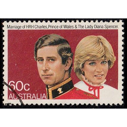 Australia 1981 Royal Wedding 60c Used Stamp