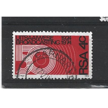 SouthAfrica.50th Anniv of Broadcasting in South Africa stamp.Fine Used.Sep25b