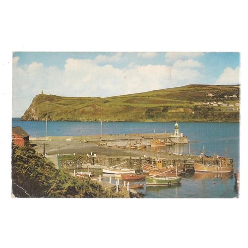 PORT ERIN AND BRADDA HEAD, ISLE OF MAN unused vintage postcard. =