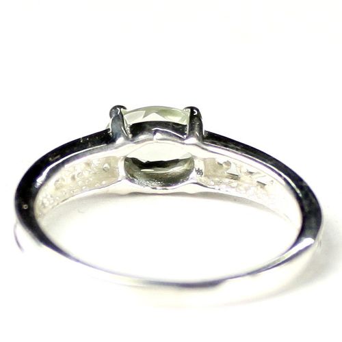 Green Amethyst (Prasiolite), 925 Sterling Silver Ladies Ring, SR362