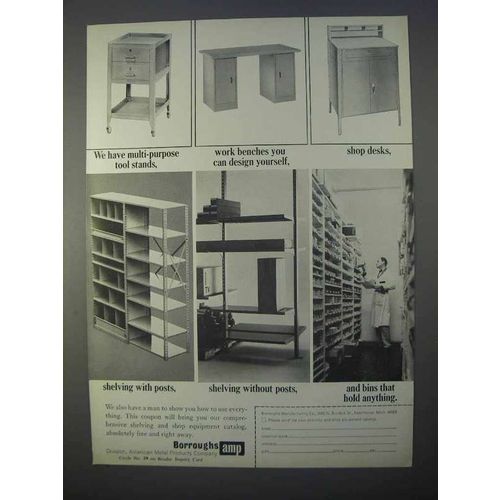 1966 AMP Borroughs Shelving and Shop Equipment Ad