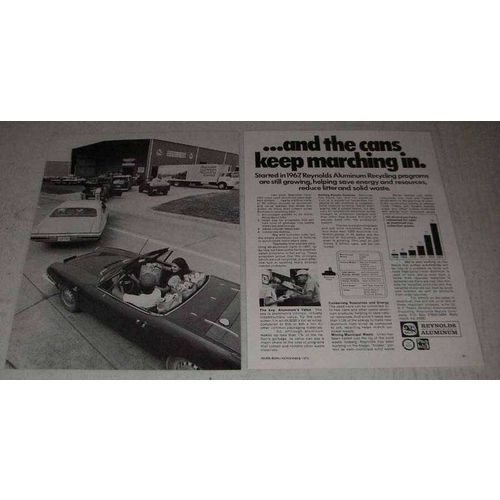 1973 Reynolds Aluminum Ad - Cans Keep Marching In