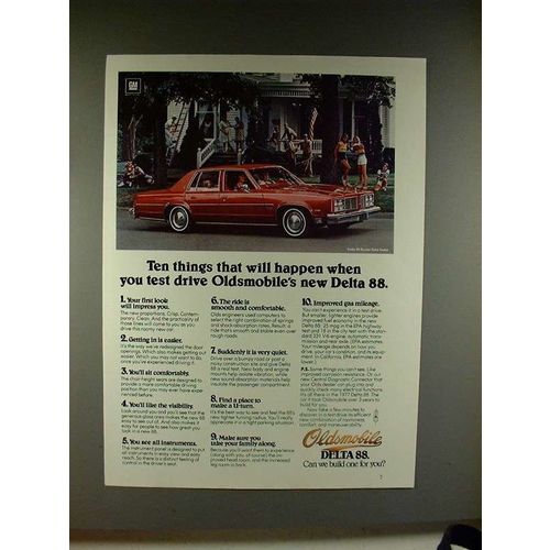 1977 Oldsmobile Delta 88 Royale Town Sedan Ad!