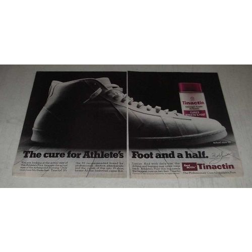 1987 Tinactin Antifungal Powder Ad - The Cure For Athlete's Foot