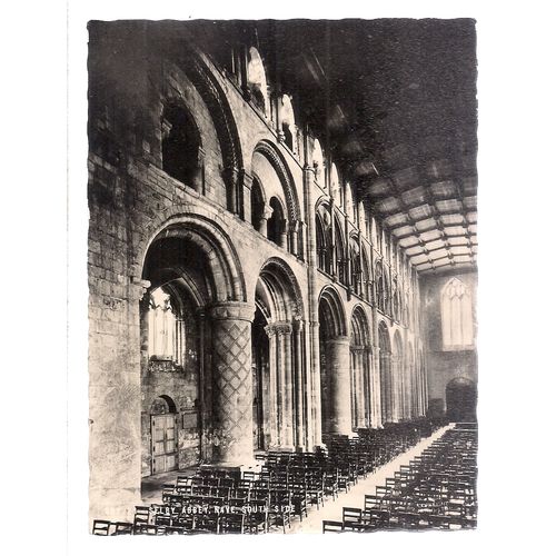 THE NAVE, SELBY ABBEY. YORKSHIRE.unused vintage postcard Frith RP =