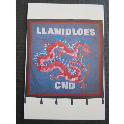Llanidloes CND Banner Postcard