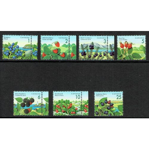 Canada 1991 Edible Berries set 7v SG1460-1466 UM