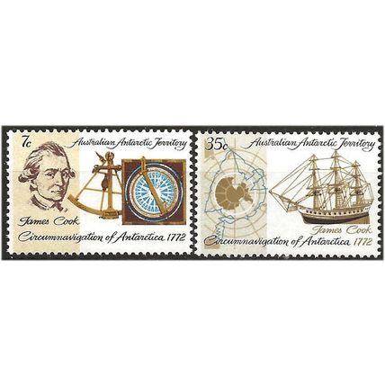 Australian Antarctic Terr 1971 Treaty Set SG19-20 Unmounted Mint . .. .