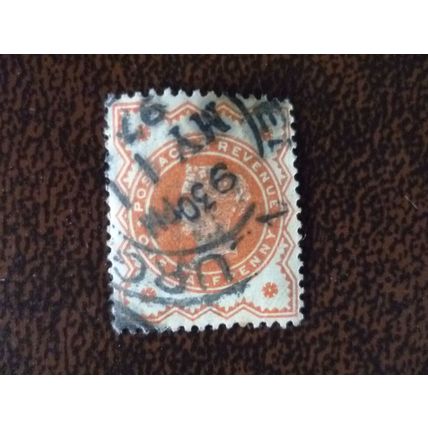 1887 GB Queen Victoria Jubilee Issue SG197 used stamp Edinburgh cancel
