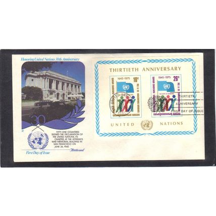 FDC Fleetwood 262 Souvenir Sheet (Cachet-U/A) CV00390