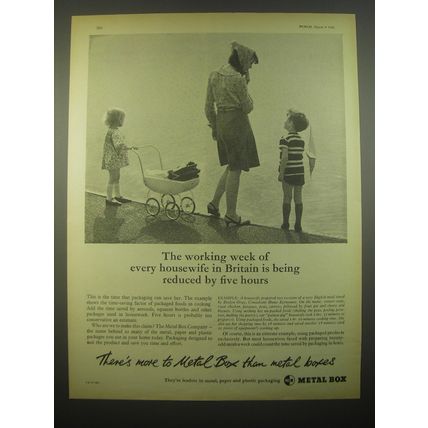 1966 Metal Box Ad - The working week of every housewife in Britain