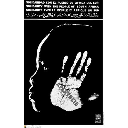 Political POSTER.Anti-APARTHEID Racism in South Africa African History art.a23