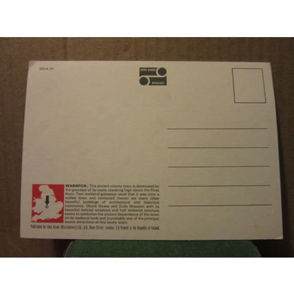 OKENS HOUSE & DOLLS MUSEUM, WARWICK, unused postcard by John Hinde vgc =