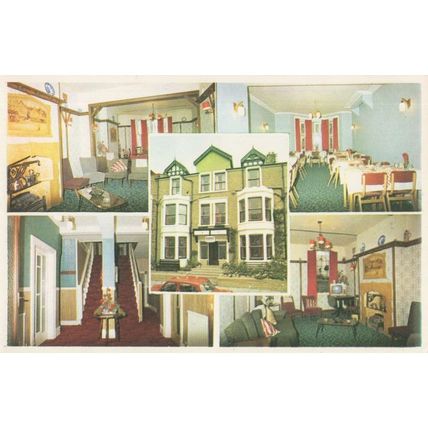 Greenhurst Hotel Morecambe Lancs Old Television 1970s Postcard