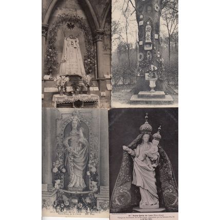 Notre Dame De Metz Viroflay Laus Clarie 4x French Religious Postcard s