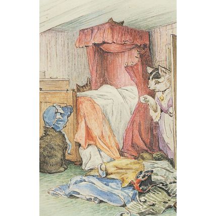 The Tale Of Tom Kitten Beatrix Potter 1907 Book Postcard