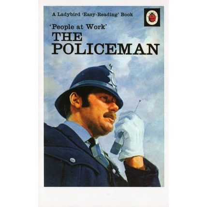 The Policeman Ladybird Police Service First Edition Book Postcard