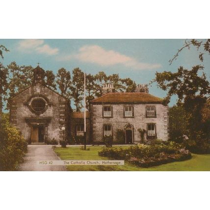 Hathersage Catholic Church Derby Village 1970s Postcard