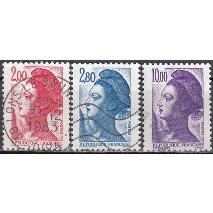 France 1983 Michel 2401A - 2403A O Cote (2008) 2.80 € Liberté de Gandon