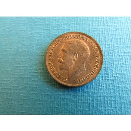 1918 GEORGE V FARTHING FREE POST. (uebid)