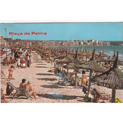 Mallorca Playa de Palma Spain Postcard Posted creased
