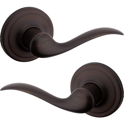 Kwikset 97200-700 Tustin Passage Hall/Closet Lever in Venetian Bronze-NEW-FAST