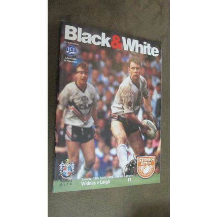 1993 Rugby Football League Programme - Widnes v Leigh - V2