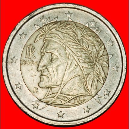 Ⰶ PHALLIC (2002-2007): ITALY★2 EURO 2004R DANTE (1265-1321)★LOW START★NO RESERVE