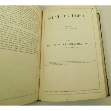 Antique Victorian Leather Book Theology Bible Anthology Choice Works Religion