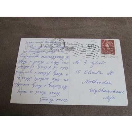 Valentines Postcard - Rock Garden, Southsea Portsmouth - Artist E.W Trick A2406