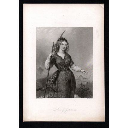 ANNE OF GIERSTEIN 1841 W. Joseph Edwards - William Drummond ENGRAVING