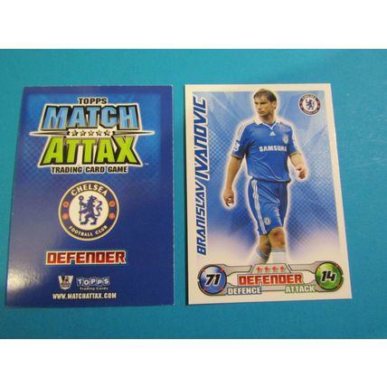 Branislav Ivanovic - Chelsea - Match Attax 2008/09 Football Card