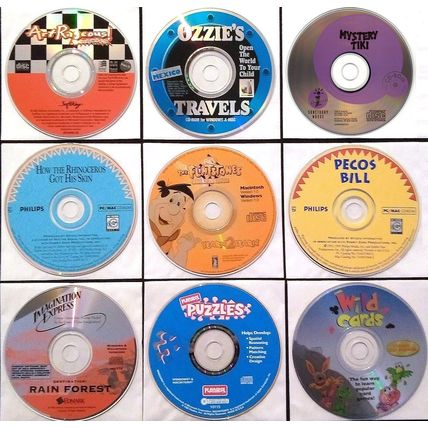 KIDS LOT #6 1995 - 9 Vintage Win/Mac-CDs