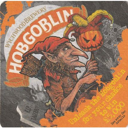 BEER MAT - WYCHWOOD BREWERY - HOBGOBLIN - (Cat No 028) - (2011)