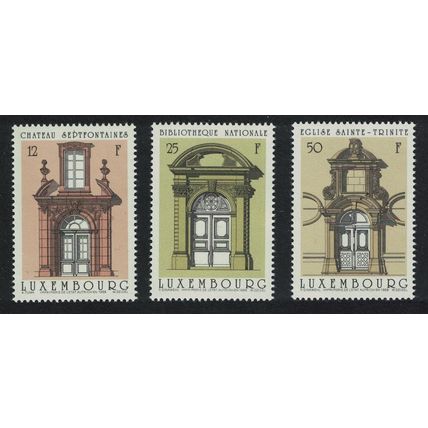 Luxembourg Doorways 3v 1988 MNH SG#1234-1236 MI#1204-1206