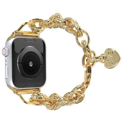 Stainless Steel Heart Pendant Watchband For Apple Watch Series, 7 41mm / 6&SE&5&