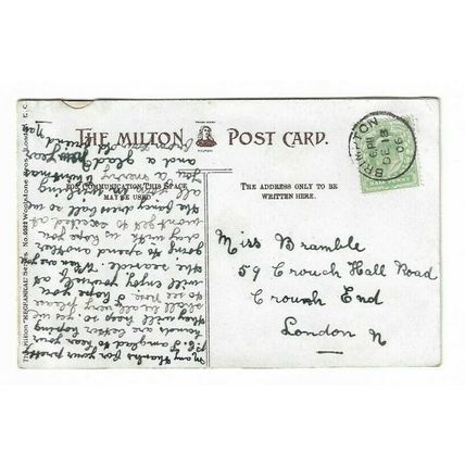 Milton "Mechanical" Series Novelty Postcard Good Luck Be Thine!