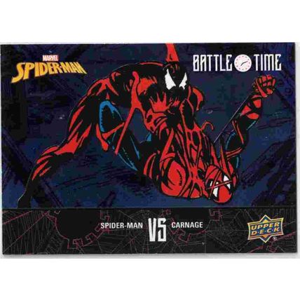 2024 UPPER DECK SPIDER-MAN ' BATTLE TIME ' card # BT - 10 BLUE