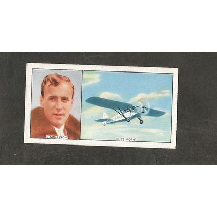 Cigarette Card Carreras Famous Airmen & Women 1936 #38 James Mollison