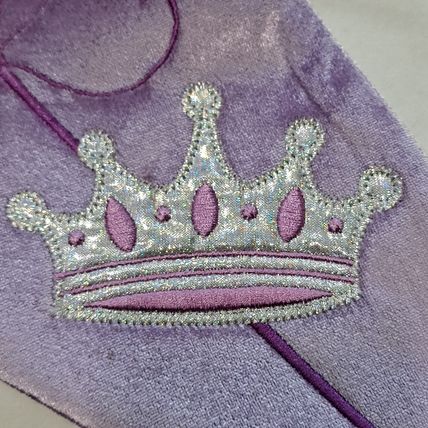 Dan Dee Purple BALLET Christmas STOCKING 17" Crown Girls Collector's Choice