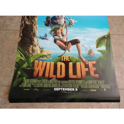 The Wild Life - Movie Poster with Robin Crusoe, Rosie the Tapir & Mak the Parrot