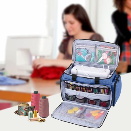 LUXJA Sewing Machine Carrying Bag with Removable Padding Pad, Travel Case for Se